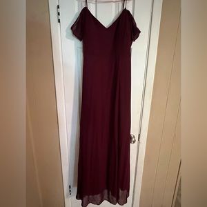 Birdy Grey bridesmaid dress maroon